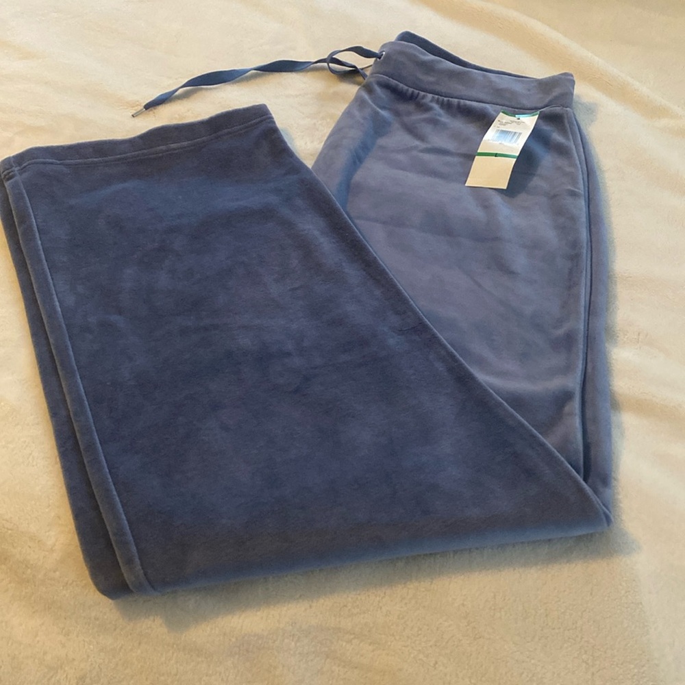 Jones New York Blue Straight Leg Pants